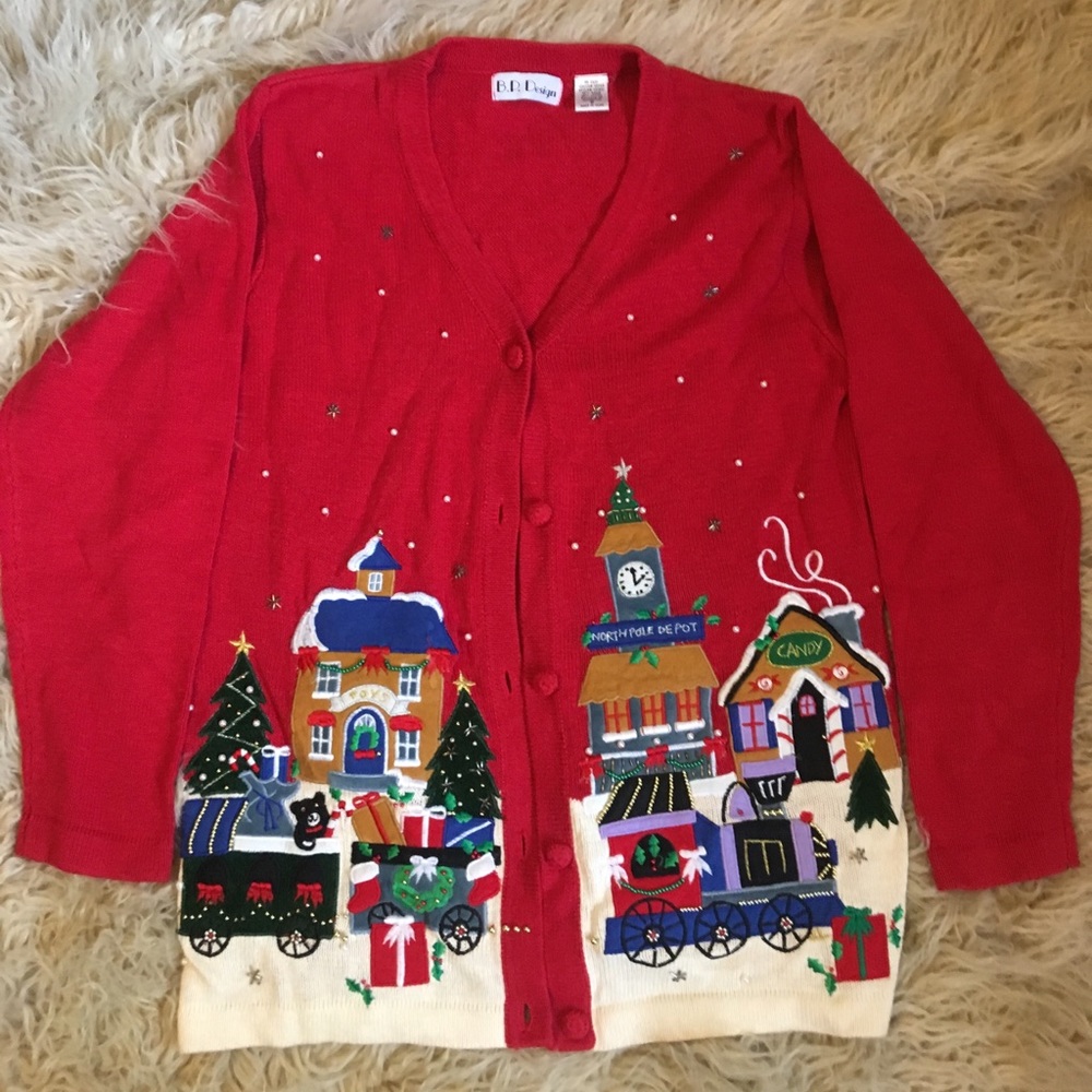 B.P. Design Christmas Cardigan